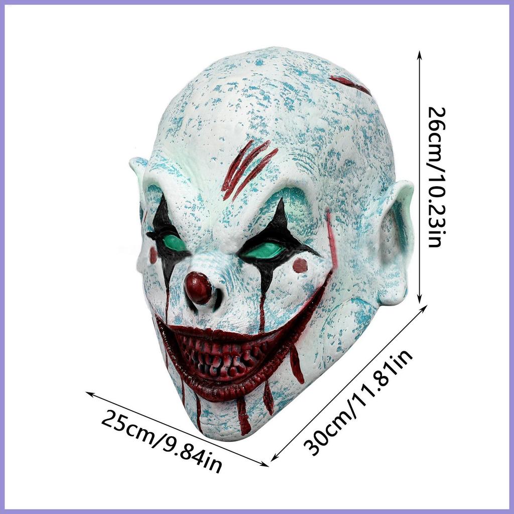 Dress Up Masque đẫm máu Halloween Cosplay Đạo cụ cao su Halloween Masque cho bữa tiệc Biểu diễn sân khấu Prank mueadsyvn