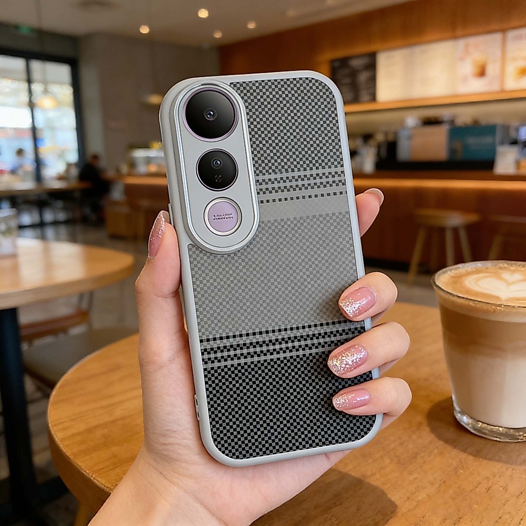 Graffiti Kevlar họa tiết Vỏ điện thoại Bảo vệ Camera Chống trầy xước Phù hợp cho VIVO V50 V60 Lite V50E T4R T4 Pro V60E IQOO Z10R 4G 5G