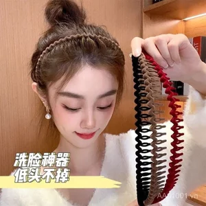 Phong Cách Mới Băng Đô Nữ Đổ Xô Đầu Phụ Kiện Tóc Cao Đầu Lâu Chống Trơn Trượt Kẹp Tóc Rửa Mặt Chuyên Dụng Bấm Tóc Gãy Tóc Tidy-up Dụng Cụ Tiện Dụng