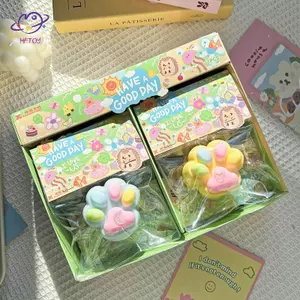 HFTOY Đồ chơi chân mèo mềm đầy màu sắc Antistress Paws Squishy Tapas Tapa Foot Đồ chơi cảm giác dành cho người lớn Antistress Tapp Foot Toy Girls Kids Quà tặng ~