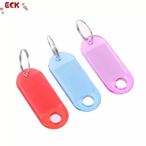 ECK 10 Chiếc Móc Khóa Nhiều Màu Chìa Khóa ID Nhãn Thẻ Hành Lý Thẻ ID Số Khách Sạn Phân Loại Thẻ Móc Khóa Móc Khóa Màu Sắc Ngẫu Nhiên HOT