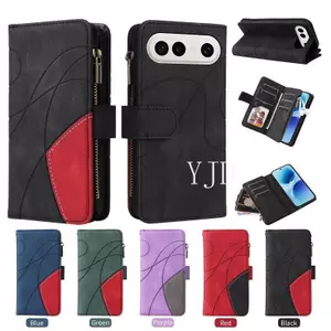 Ốp YJD Cho Vivo X300FE Khe Cắm Thẻ Da Dây Kéo Phong Cách Dung Tích Lớn Dây Đeo Tay Chống Rơi Vỏ Điện Thoại