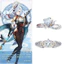 Du Lịch Shin Crane Ấn Tượng Nhẫn Nhân Vật Trò Chơi Đơn Giản Tinh Tế Anime Di Động Trò Chơi Quạt Ngoại Vi cos Nhẫn