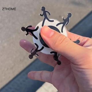 ZTHOME 1 / 2 / 3 Chiếc Sti Man Ngón Tay Spinner Matchsti Người Chạy Động Con Quay Nhựa Sti Hình Ngộ nghĩnh Trầm Cảm Xoay Con Quay HOT