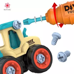 MJnmc Trẻ Em DIY Tháo Lắp Kỹ Thuật Đồ Chơi Ô Tô Có Đai Ốc Lắp Ráp Xếp Hình Và Trượt Khai quật Tháo Lắp Chức Năng Mới