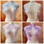 PYCOU Thêu Hoa Miếng Dán, Đầm Cưới Nhiều Màu Sắc Polyester Đính, Thiết Kế Hình Hoa Tinh Tế Thêu Đế Vải Mỏng Trang Trí Trang Trí Đầm Dạ Hội Mod