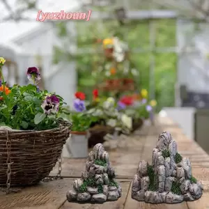 Mini Núi Thu Nhỏ Đá Giả Nhân Tạo Đồi Đồ Chơi Cây Cảnh Đồ Trang Trí Vườn Cổ Tích Phụ Kiện Trang Trí Nhà Bể Cá Ro