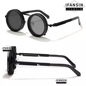 Kính mờ có thể điều chỉnh IFANSIN, Kính râm phân cực ND ND2-400, Kính mắt thời trang UV400 9 cấp lái xe