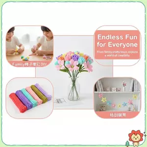 100 Chiếc Đầy Màu Sắc Xoắn Chenille Thân Mềm Sang Trọng Thủ Công Sti Cho Trẻ Em DIY Dự Án Nghệ Thuật Sinh Nhật Ủng Hộ Trang Trí Nhà