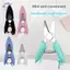 HFTOY Mini Nhà Thơ Kéo Dễ Thương Thủ Công Kéo Ren Tông Đơ Di Động Thép Không Gỉ An Toàn Kéo Quần Áo Máy Cắt Vá ~
