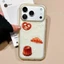 Ốp điện thoại mờ Croissant cho iPhone 17 Pro Max 16 15 14 13 Vỏ bảo vệ chống sốc