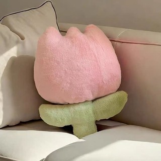 Ins Dễ Thương Influencer Hoa Tulip Gối Bắc Âu Phòng Khách Gối Sofa Đệm Phòng Ngủ Giường Bé Gái