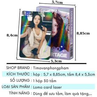 Card Kpop Nhóm Nữ Tổng Hợp Lomo Card Bo Góc Fanmade Hộp 30 Tấm Hiệu Ứng Laser Timo QT115-QT117