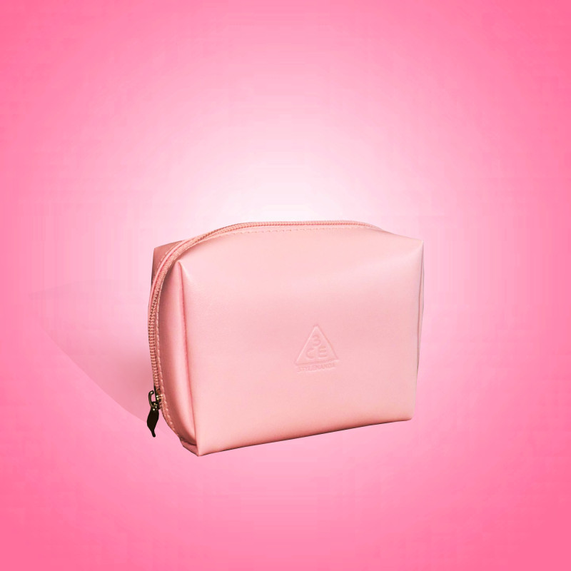 (GWP) Túi Đựng Mỹ Phẩm 3CE Square Leather Pouch