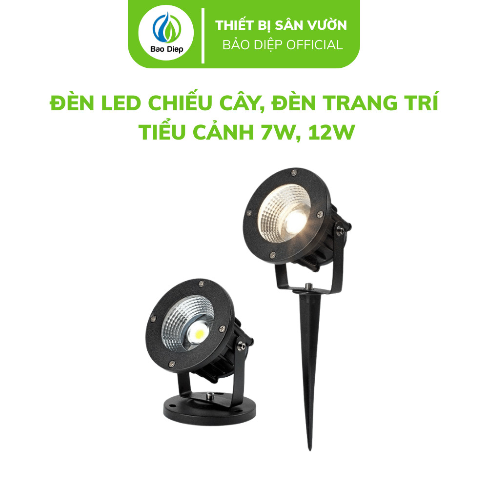 Đèn led chiếu cây, rọi cắm cỏ sân vườn, đèn rọi gốc cây, đèn trang trí ...