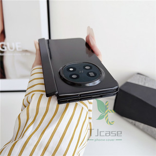 Ốp lưng siêu mỏng mờ bản lề lò xo 2in1 Funda cho Oppo Find N5 Vỏ phim cường lực