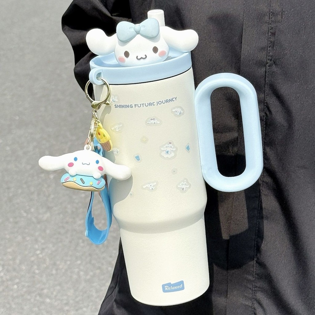 Sanrio Kuromi Bình Giữ Nhiệt Cinnamoroll Sippy Cốc Nước Giai Điệu Bình Chân Không Kawaii Thép Không Gỉ Công Suất Cao Cách Nhiệt Cốc