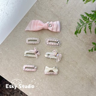 Chó Kẹp tóc bằng thép không gỉ bb kẹp tóc gãy kẹp tóc nơ hồng phụ kiện tóc Maltese Yorkshire terrier Bichon Teddy kẹp tóc