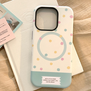 [Sheren] Ốp điện thoại hình chú chó con chấm bi nhỏ tươi thích hợp cho i16 15 14 13 12 11 pro max Vỏ bảo vệ chống sốc