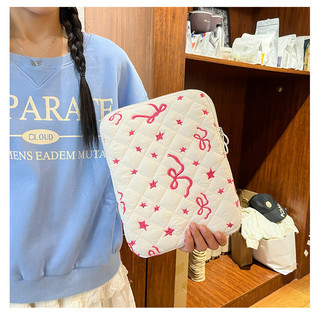 Phiên bản Hàn Quốc ins Túi lót máy tính In thêu nơ dễ thương Thích hợp cho 33 / 37 / 43 / 47 / 50cm