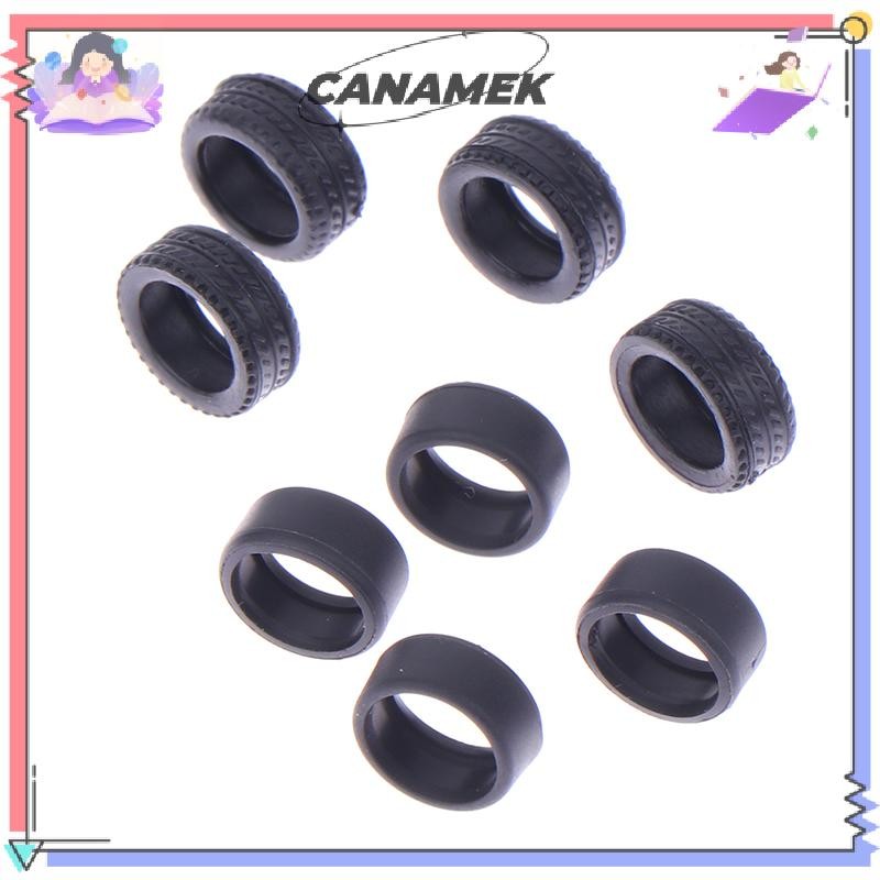 CANAMEK 1 Bộ DIY Racing 1: 64 Bánh Xe Ô Tô Cho Lốp Cao Su Có Trục Bánh Xe Mô Hình Sửa Đổi Phần CSF