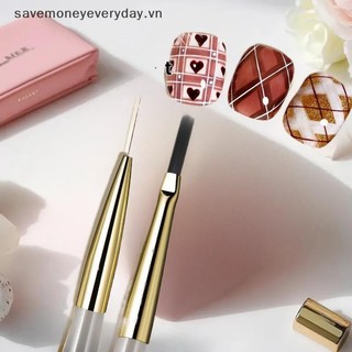 [savemoneyeveryday] 1 / 5 / 6 Cái Nail Art Brush Checker Vẽ móng tay Vẽ tranh Line Brush Nail Art Tool Acrylic Painting Brushes DIY Design Dụng cụ làm móng tay [vn]
