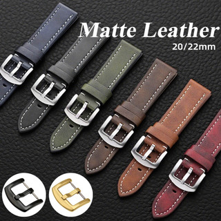 Vintage Mờ Da Dây Đeo Đồng Hồ Mờ Dây Đeo Đồng Hồ 20 Mm 22 Mm Da Đồng Hồ Nam Nữ Vòng Tay Thay Thế Đồng Hồ Phụ Kiện