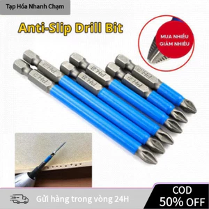 【48h】【COD】Bộ mũi tuốc nơ vít 7 chiếc, Mũi khoan tuốc nơ vít chống trượt từ tính, Bộ mũi Phillips tiêu chuẩn PH2 25mm-150