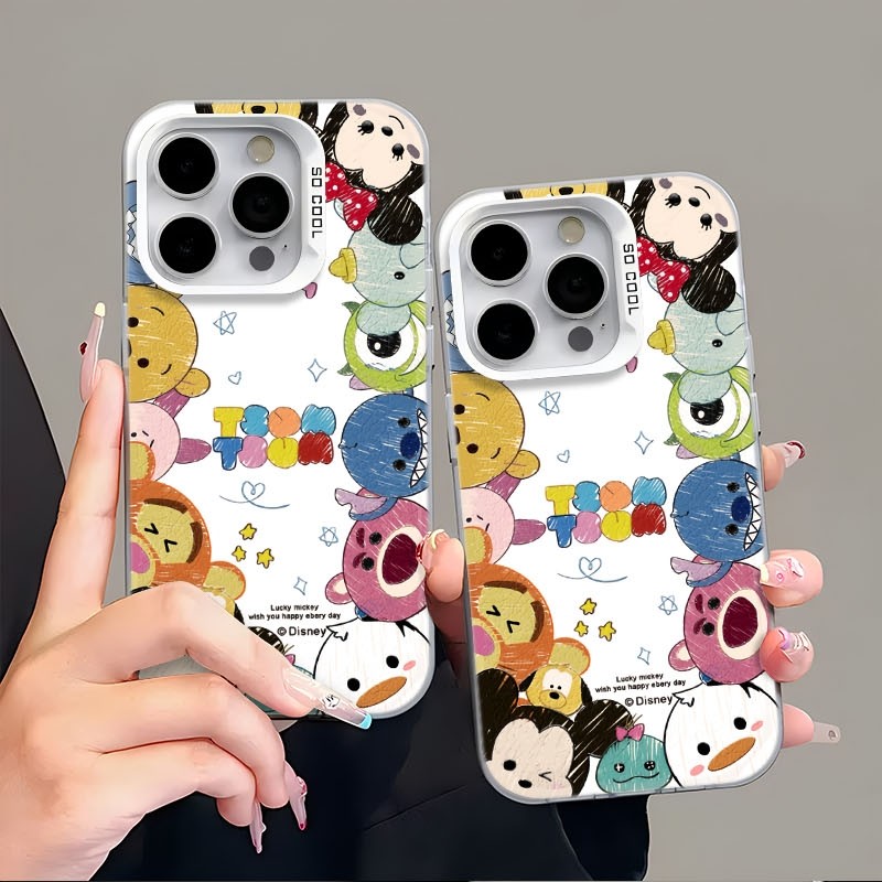 Ốp Lưng iPhone Hình Những Người Bạn Mickey Đáng Yêu - Tương Thích 16/15/14/13/12/11 Pro Max, XS Max, X