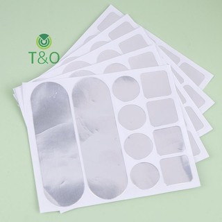 [T & O-t] 5 Miếng Dán Nồi Inox Tự Dính Sửa Chữa Băng Miếng Dán Nồi Chống Thấm Nước Chịu Nhiệt Độ Cao Băng Lá Nhôm [Mới]