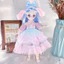 Búp Bê BJD 3D 30cm Có Khớp Cử Động Xinh Xắn，Búp Bê Mặt Anime Dễ Thương ，Quà sinh nhật cho bé gái