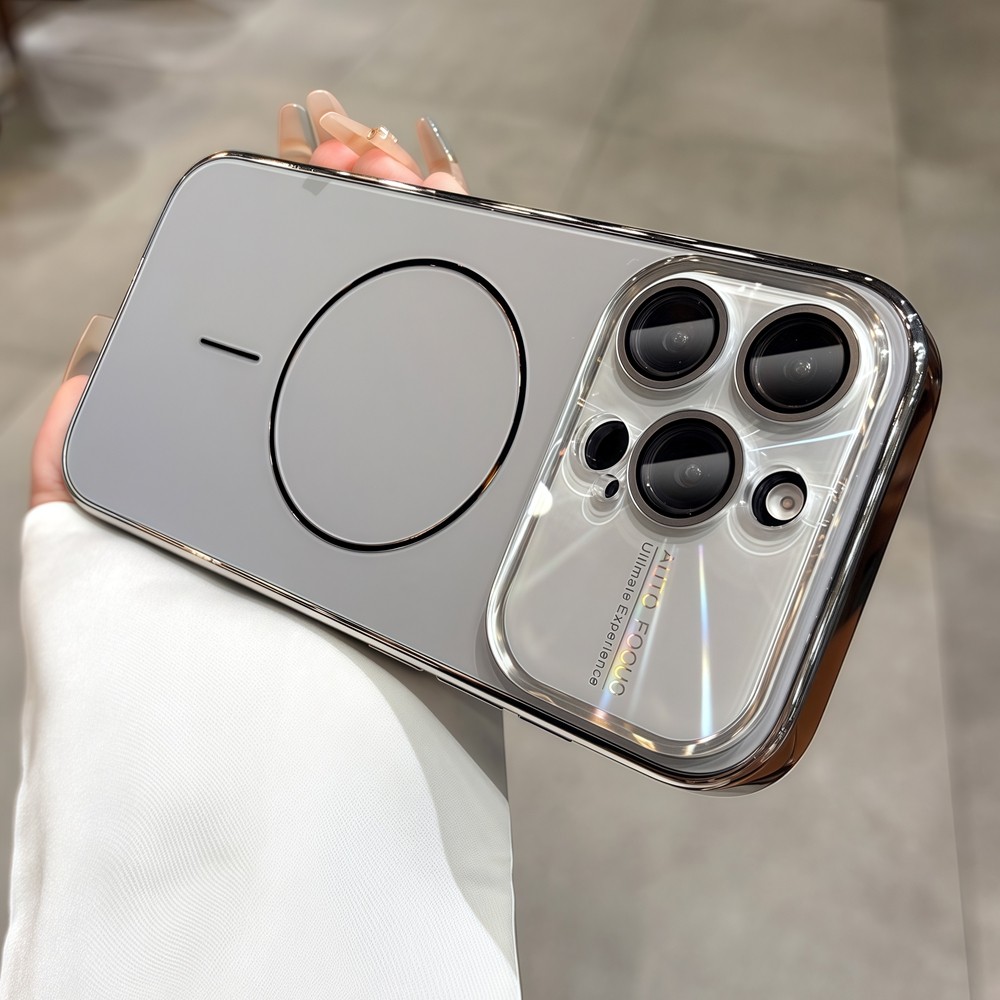 Ốp điện thoại từ tính cửa sổ lớn đầy màu sắc cho iPhone Air 17 Pro Max 16 12 13 14 15 pro max Bảo vệ ống kính chống rơi Vỏ cứng Vỏ chống sốc