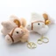 Móc khóa ngựa sang trọng NORDICLIFE, Yuanbao Pony Thú nhồi bông Mặt dây chuyền ngựa sang trọng, Tóc dài 10cm Năm túi ngựa Quà tặng mặt dây chuyền