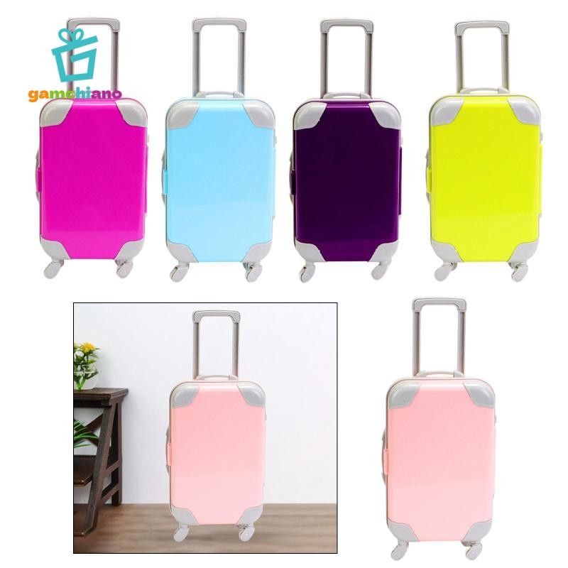 Gamchiano 18 inch Búp Bê Vali Hành Lý Búp Bê Phụ Kiện Tàu Sân Bay Xe Đẩy Mini Lưu Trữ, Đồ Chơi Mỹ, Tiếp tục, Cho Trẻ Em Sinh Nhật