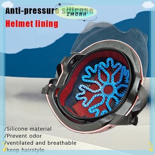 ZMONH Mũ Bảo Hiểm Linh Hoạt Chống Biến Dạng Bên Trong Silicon Pad Thông Khí Mũ Bảo Hiểm Lót Miếng Lót Mũ Bảo Hiểm Đệm Xe Máy Xe Đạp Mũ Bảo Hiểm Phụ Kiện