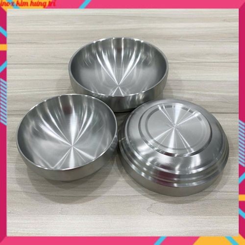 Bát Tô inox Hàn Quốc - bát mì HQ inox 2 lớp, cách nhiệt, màu trắng siêu ...