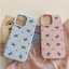 Ibumpers Hàn Quốc Bowknot Chấm Bi Họa Tiết Ốp lưng iPhone 11 12 13 14 15 16 17 Pro Max Ốp Lưng Silicon Lỏng