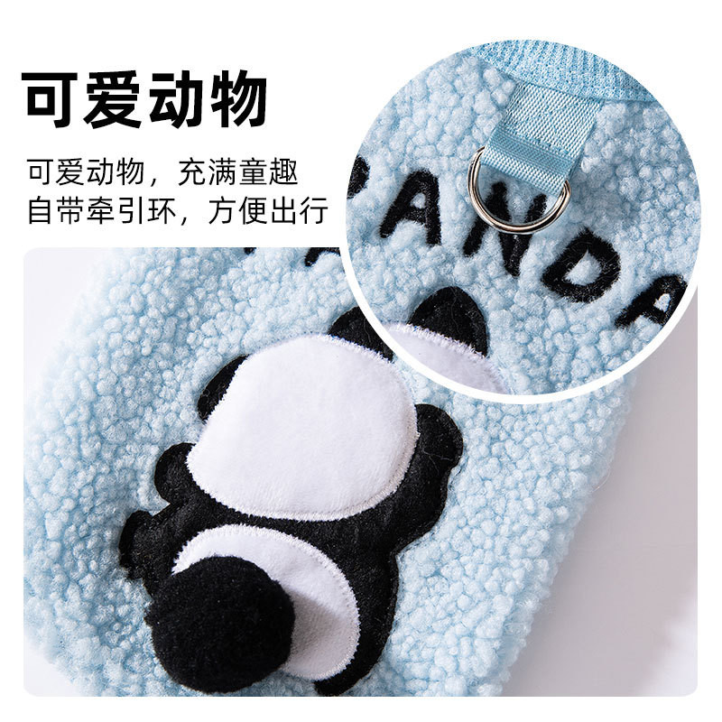 【Ready Stock】 Cat Clothes Autumn and Winter Cute Small Animal Warm Fluffy Jacket Small Dog Kittens Dog Two Feet Apparel Pet Cat Clothing Ugr5