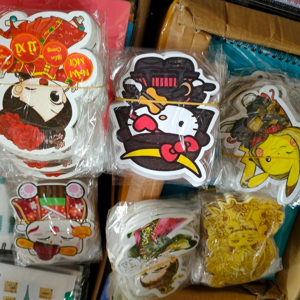 Bộ bao lì xì Chibi hoạt hình 2025 (3 chiếc/xấp) độc đáo, dễ thương cho dịp Tết.