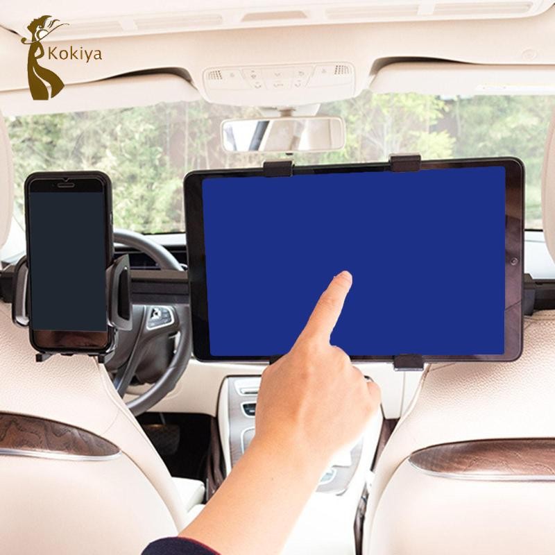 Giá đỡ đầu ô tô chung Giá đỡ máy tính bảng Giá đỡ điện thoại có thể co giãn, Giá đỡ ghế ngồi, Đa năng Dễ dàng lắp đặt Giá đỡ điện thoại ghế sau