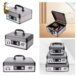 Hộp đựng tiền kim loại bền bỉ có ngăn khóa, an toàn cho hội chợ, sắp xếp tiết kiệm