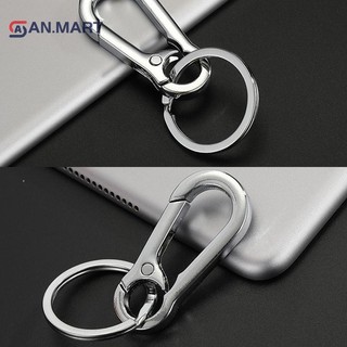 Bigdealssuper Nam Thép Không Gỉ Bầu Khóa Móc Khóa Thắt Lưng Kẹp Chống Mất Khóa Treo Siêu