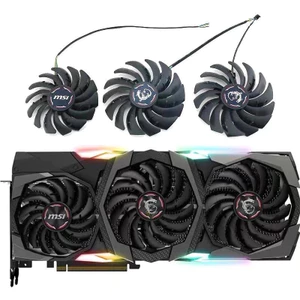PLD09210S12HH PLD10010S12HH thay thế cho MSI GeForce RTX2080 Ti 2070 Siêu GAMING X TRIO RTX 2080Ti Quạt làm mát thẻ đồ họa