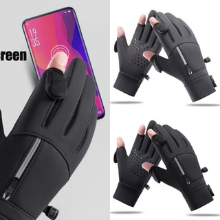 Găng tay màn hình cảm ứng SEREIP, Trượt tuyết câu cá có lớp lót ấm áp Găng tay chống lạnh, Găng tay đi xe đạp nam ấm áp mùa đông chống gió Chạy bộ ngoài trời