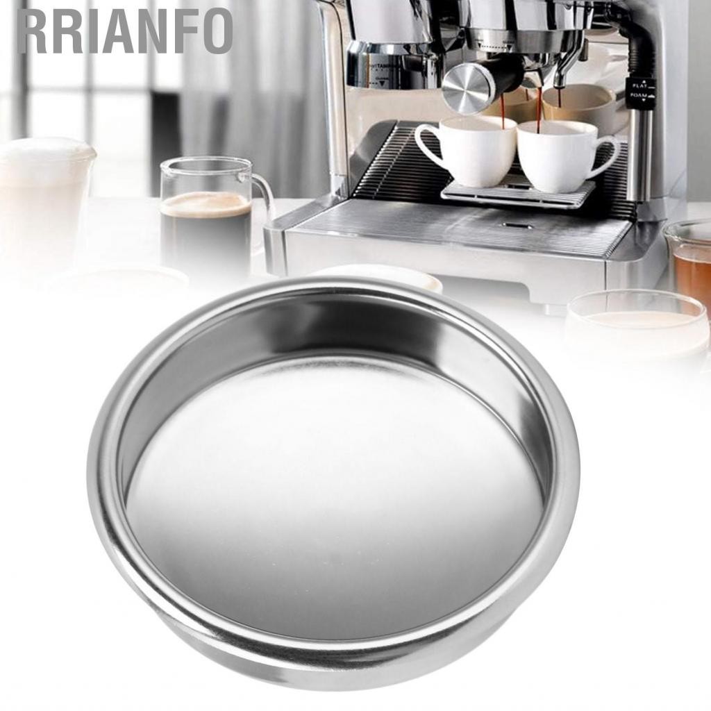 Rrianfo Rrianfo Thép không gỉ Backflush Bộ lọc mù 58mm Chèn các phụ kiện máy pha cà phê kim loại trống