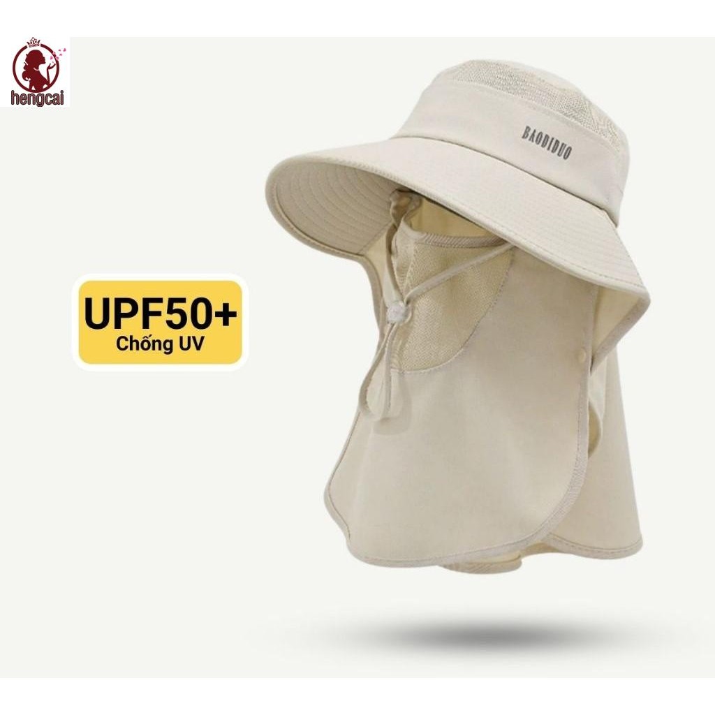 Mặt nạ chống nắng UPF50+, thoáng khí dành cho bãi biển