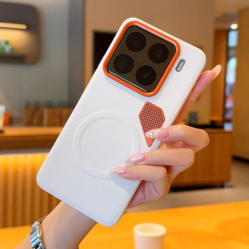 Thích hợp cho Xiaomi 15spro Vỏ Điện Thoại Vàng Giáp Tản Nhiệt Xiaomi 14 / 15 Vỏ Từ Tính 15pro Vỏ Bảo Vệ 14pro