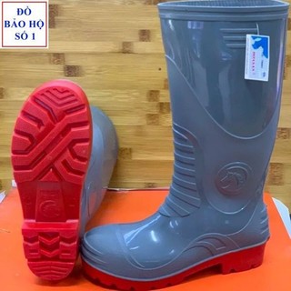 Ủng lao động MŨI ĐẾ THÉP HOA SAN size 39-43, Ủng bảo hộ chống va đập, ủng đi công trình