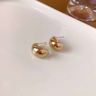 Bông tai hình học màu bạc, phong cách Âu Mỹ, dành cho nữ