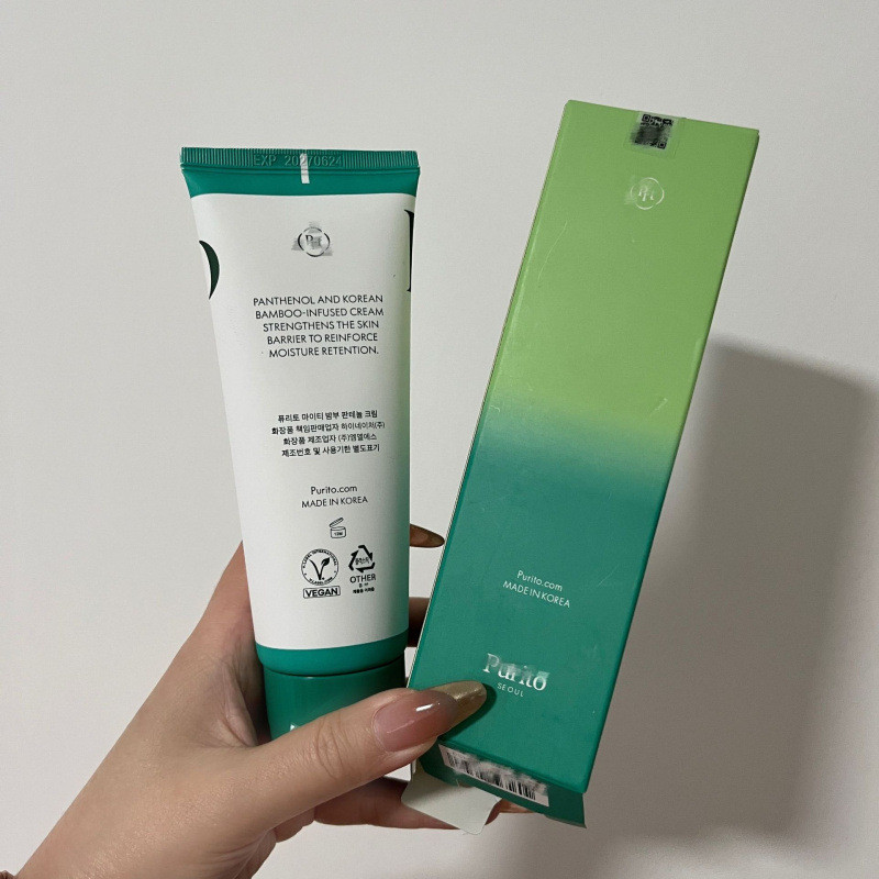 Chiết xuất làm dịu mạnh mẽ 100 dưỡng ẩm ml Centella Asiatica Cream Panthenol Cream Tre Purito Repair Purito Barrier